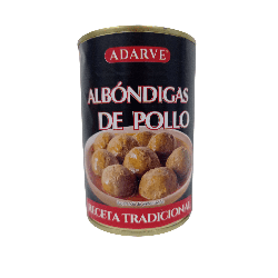 272174  Albondigas De Pollo En Salsa Adarve Lata 415Gr