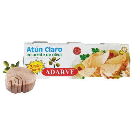 303426  Atun Claro Aceite Adarve Pack-6 Lata 52Gr