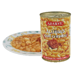 357190  Alubias Con Chorizo Adarve Lata 415Gr