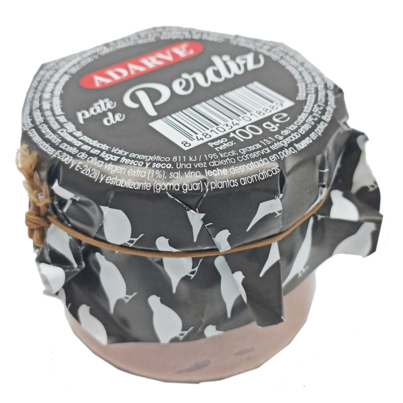 274920  Pate Perdiz  Adarve Cristal 100 Grs