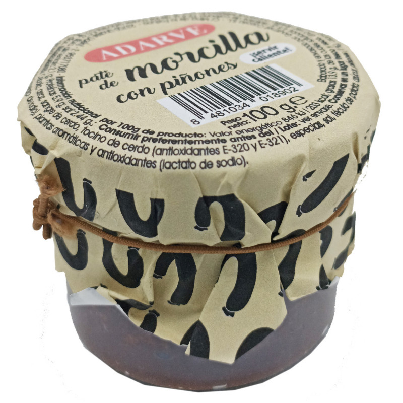 274924  Pate Morcilla Y Piñones  Adarve Cristal 100Gr