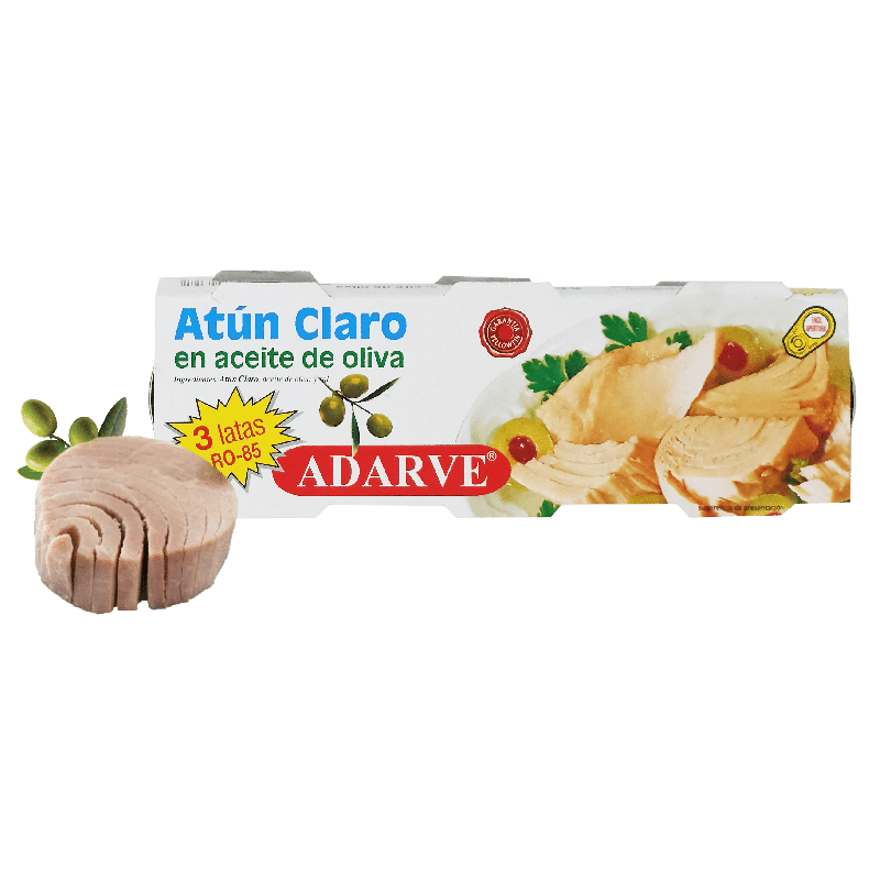 303154  Atun Claro Aceite Oliva Adarve 52Gr Pack-3