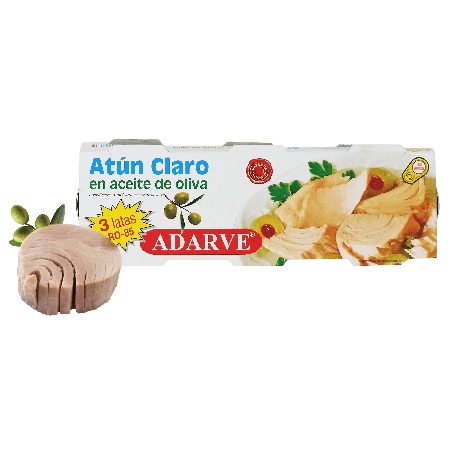 303154  Atun Claro Aceite Oliva Adarve 52Gr Pack-3