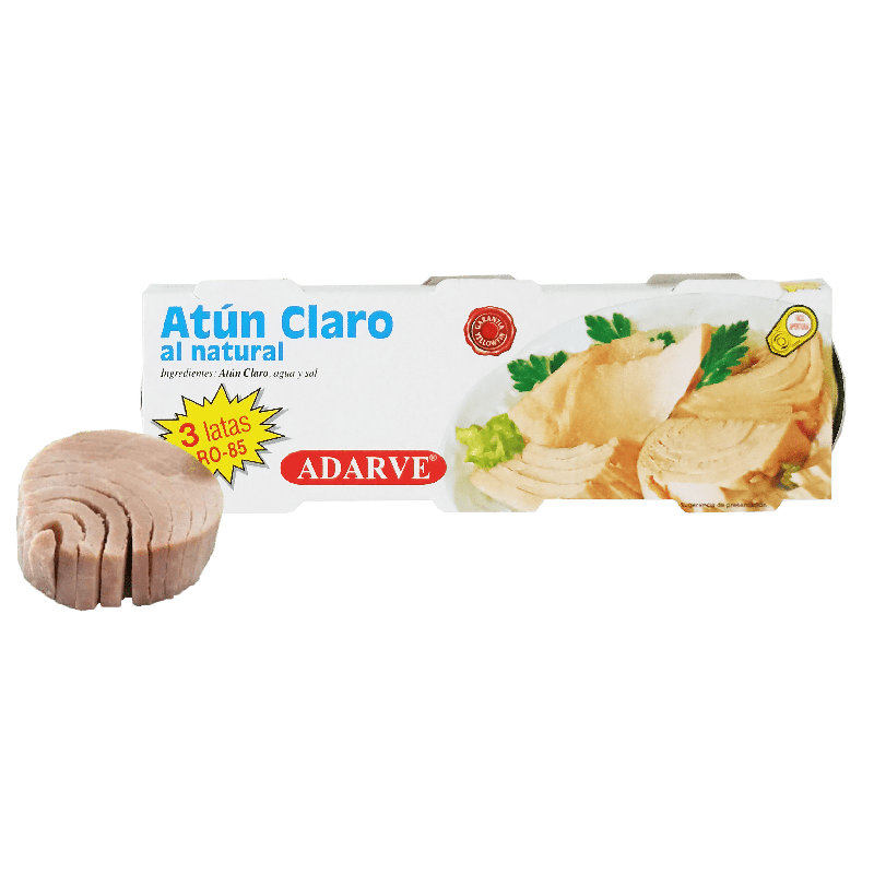 303432  Atun Claro Al Natural Adarve Pack-3  56Gr