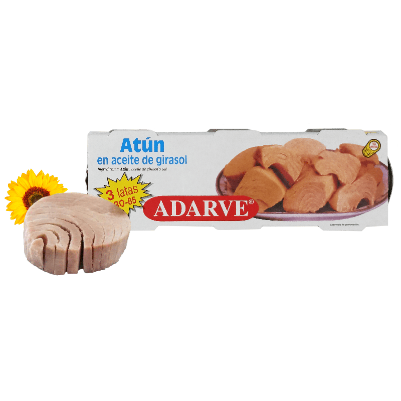 303418  Atun En Aceite Adarve Lata 52 Gr Pack-3