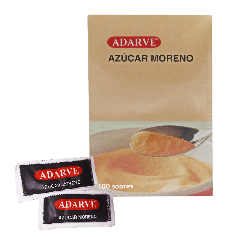 209157  Azucar Moreno Adarve Sobre 6 Grs 100 Uds