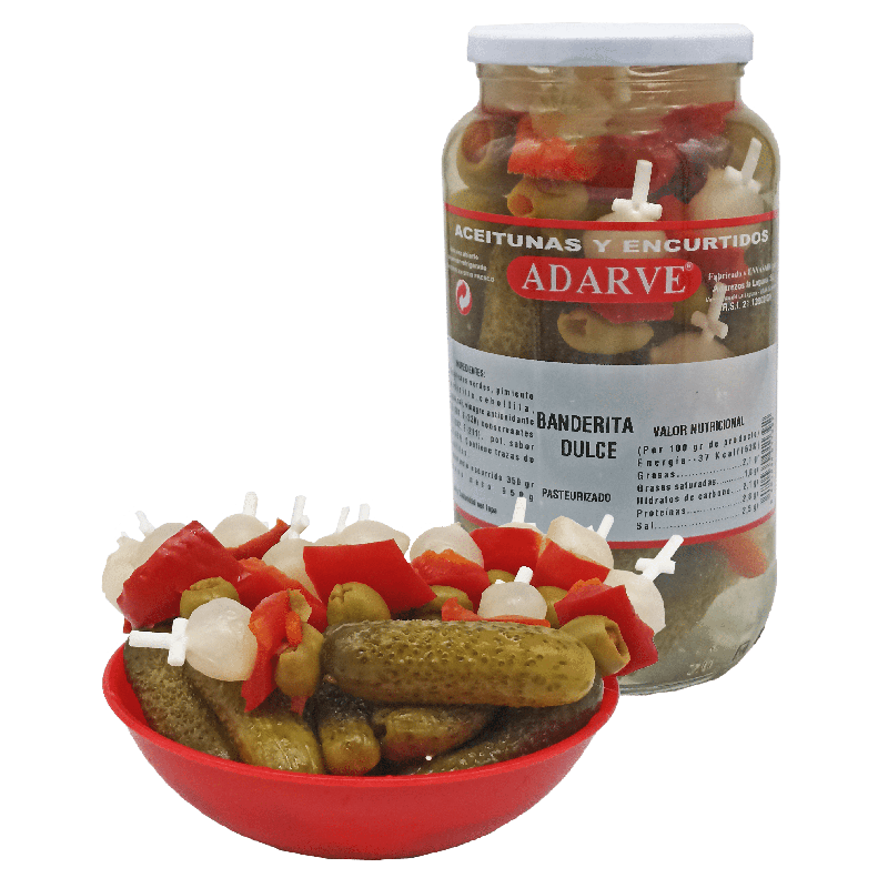 375118  Banderilla Dulce Adarve Tarro 350Gr