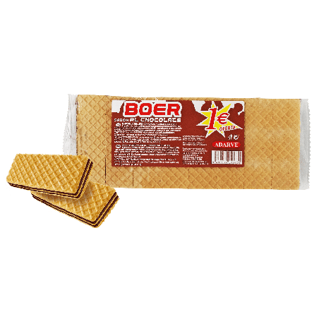 413982  Barquillo Chocolate Adarve Paquete 280  Grs