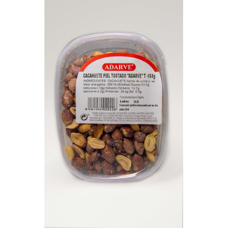 409118  Cacahuet Piel Tostado Adarve Tarrina 160 Gr