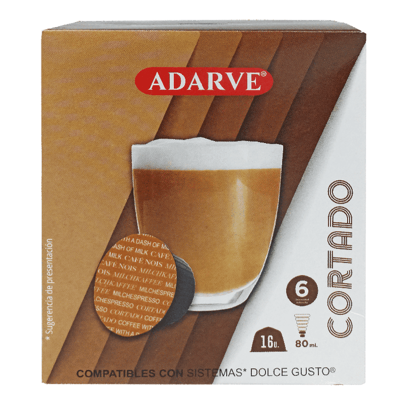 236466  Cafe Adarve Dg Cortado Capsulas.16 Ud. 112 G
