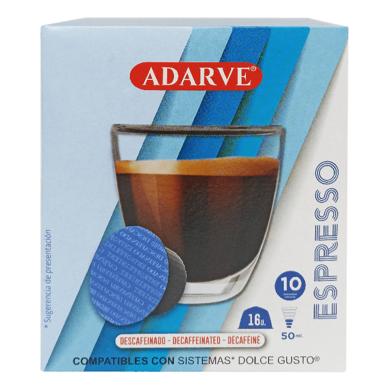 236464  Cafe Adarve Dg Intenso Descafein.cap.16 Ud. 112 G