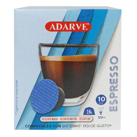 236464  Cafe Adarve Dg Intenso Descafein.cap.16 Ud. 112 G
