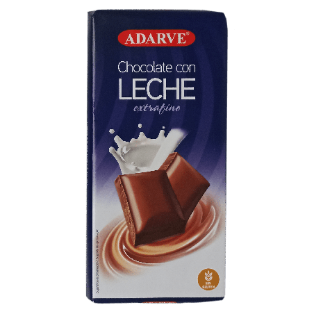 244900  Chocolate Leche Extrafino Adarve Tableta 150Gr