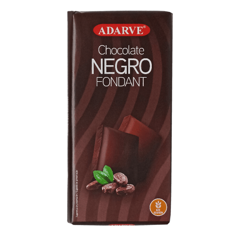 244908  Chocolate Negro Fondant Adarve Tableta 150Gr