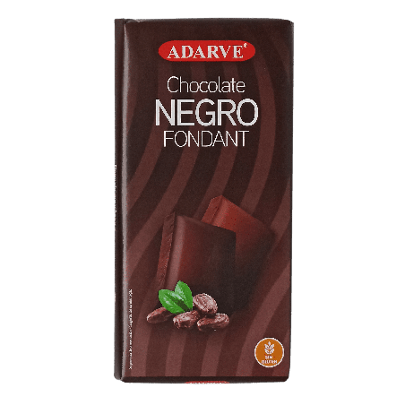 244908  Chocolate Negro Fondant Adarve Tableta 150Gr