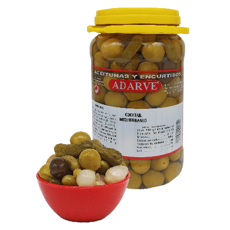 366362  Cocktail Encurtidos Adarve Bote 750 Grs