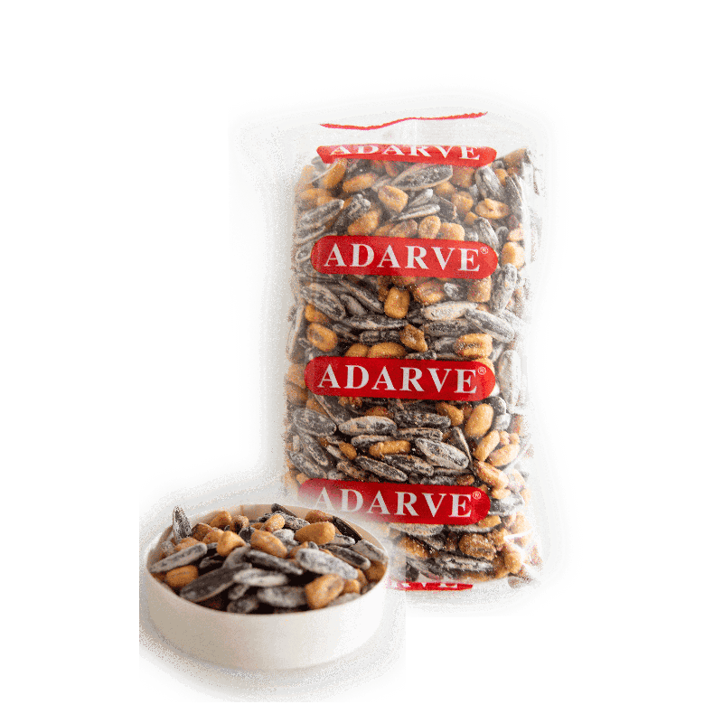 409371  Cocktel Pipa Tostada+Maiz Frito Adarve Bolsa 250Gr