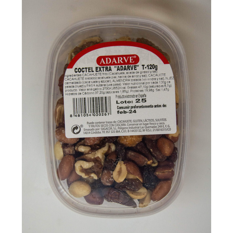 409381  Cocktel Extra Adarve Tarrina 120 Gr