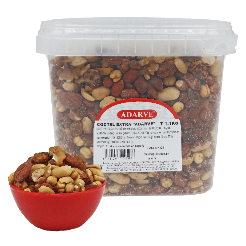 409367  Coctel Frutos Secos Adarve Cubo 1,1 Kg