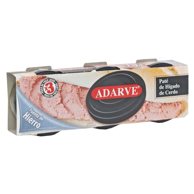 275060  Pate De Higado De Cerdo Adarve Lata 80 Gr Pack-3
