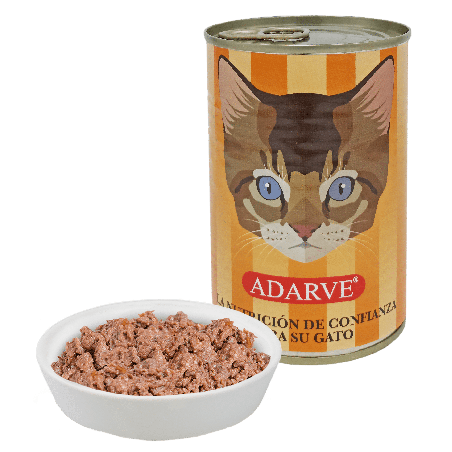 365266  Comida Gatos Adarve Salmon Lata 400 Grs