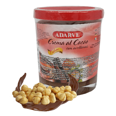 257150  Crema De Cacao 1 Sabor Adarve Vaso 210 Grs