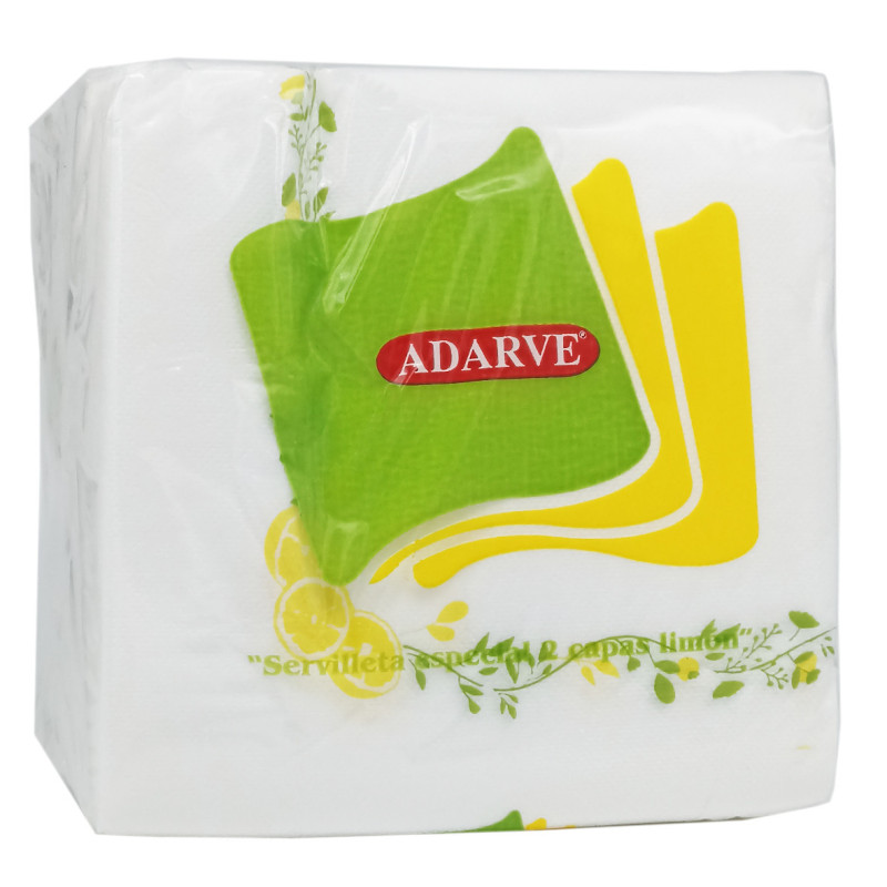 600096  Servilleta Limon 2 Capas Adarve 33X33  50 Uds