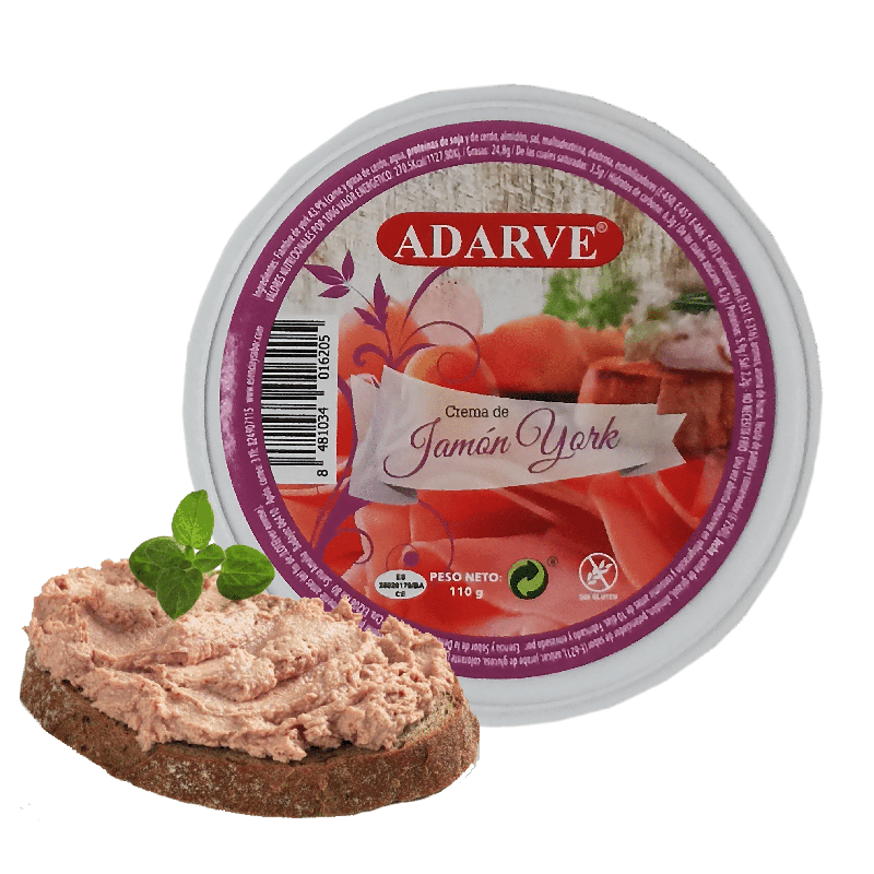260416  Crema De Jamon York Adarve Lata 110 Grs