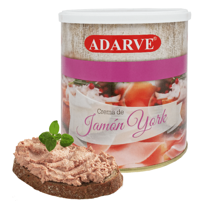 260414  Crema De Jamon York Adarve Lata 750 Grs