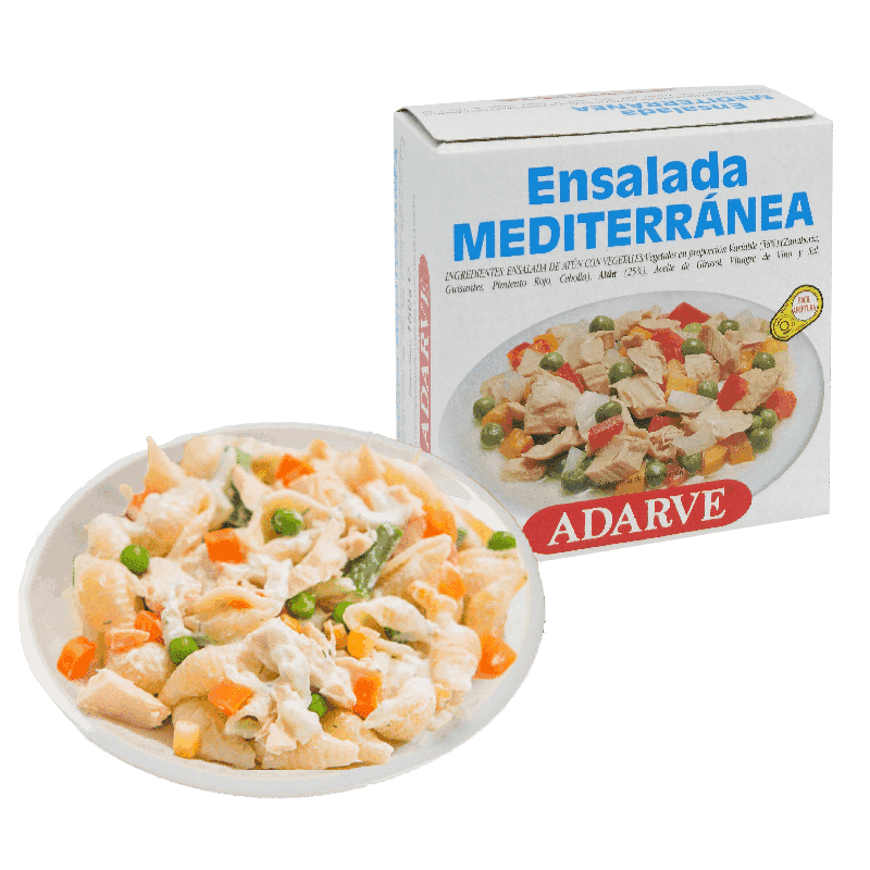 357050  Ensalada Mediterranea Adarve Lata 150 Grs