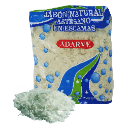606004  Escamas Jabon Verde Adarve Bolsa 350 Grs