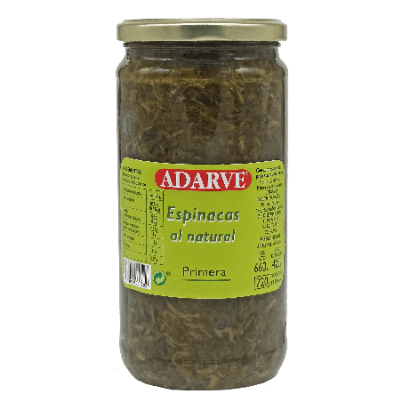 363482  Espinacas Al Natural Adarve Cristal 425G