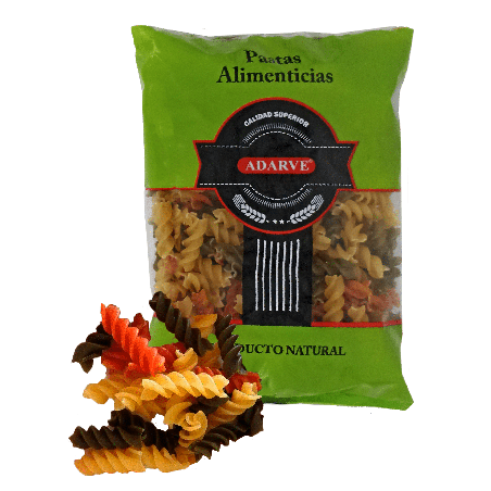 443980  Espirales Tricolor Adarve Bolsa 250 Grs