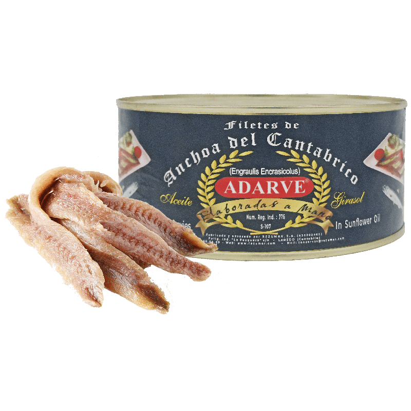 318068  Filete Anchoa Cantabrico  Adarve Lata 700 Gr