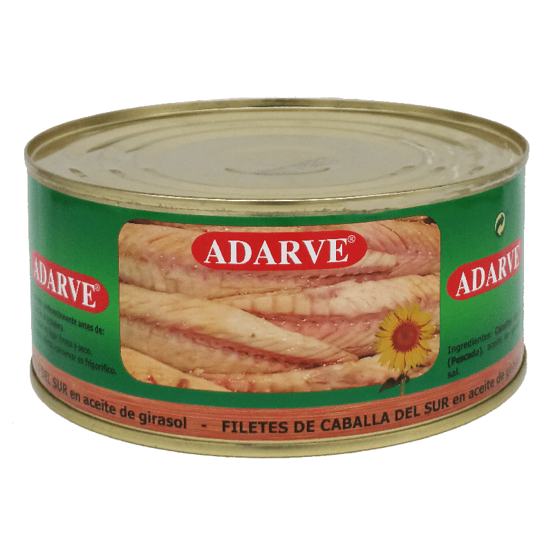 312168  Filete Caballa Sur Aceite Girasol  Adarve 700 Gr