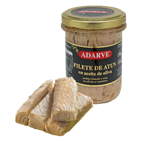 303438  Filetes Atun Aceite Oliva Adarve Cristal 135 Grs