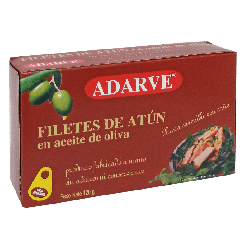 303444  Filetes Atun Aceite Oliva Adarve Lata 80 Grs Rt-10