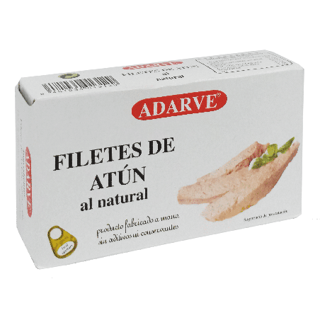 303442  Filetes Atun Al Natural Adarve Lata 80 Grs Rt-10