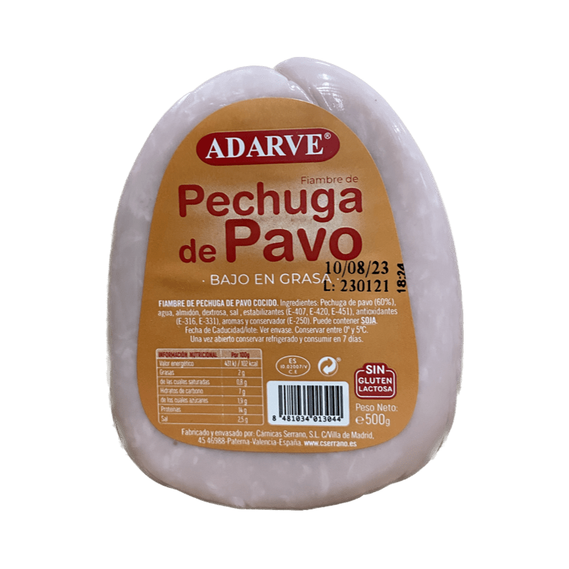 267414  F.pechuga Pavo Adarve Pieza 500 Gr