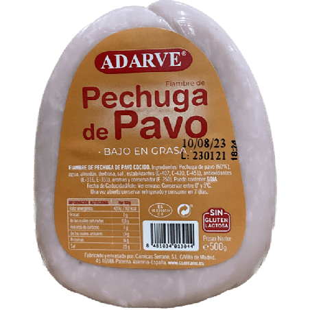 267414  F.pechuga Pavo Adarve Pieza 500 Gr