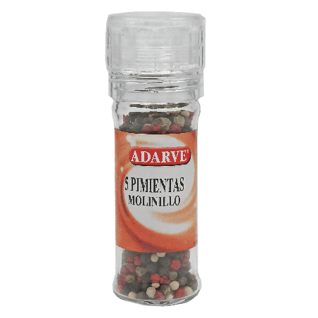 220902  Molinillo 5 Pimientas Grano Adarve 40 Grs