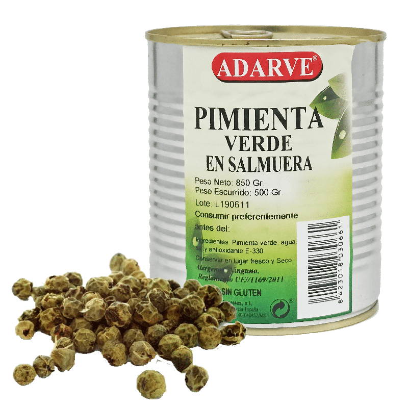 221027  Pimienta Verde Adarve Lata 850 Grs