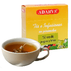 227022  Infusion Te Verde Jenjibre Adarve 20 Uds