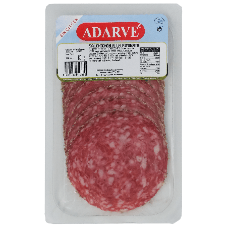 259292  Lonchas Salchichon A La Pimienta Adarve 80 Grs