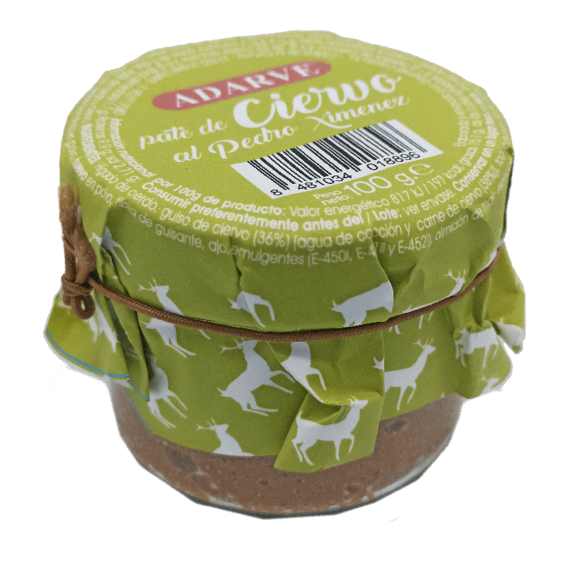 274922  Pate Ciervo Al Pedro Ximenez  Adarve Cristal 100Gr