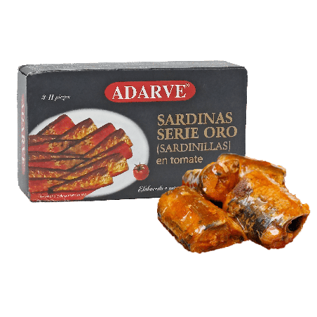 321002  Sardinilla Tomate Adarve Serie Oro 80 Gr (9-11)