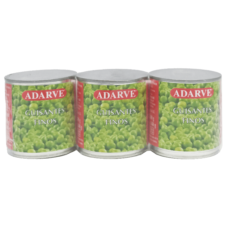 336100  Guisantes Natural Adarve Lata 120 Gr Pack-3