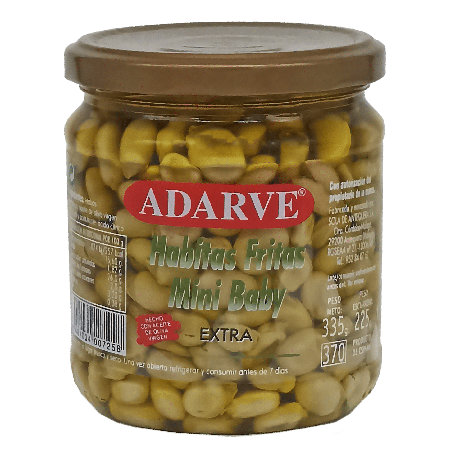 339030  Habas Fritas Mini Baby Adarve Tarro 220 Grs