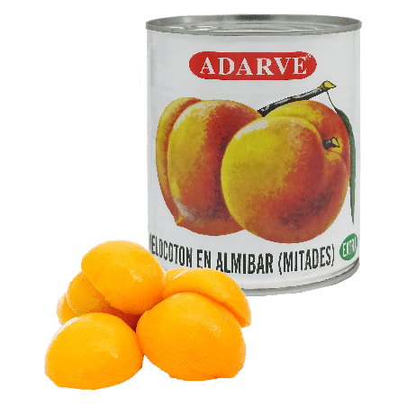 345007  Melocoton Almibar Adarve (7-9) Lata 480G