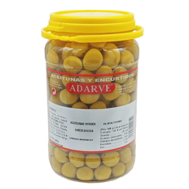 366310  Aceituna Adarve Sabor Anchoa Gfa. 1,600K